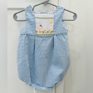 Luli & Me Blue Gingham One Piece